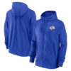 WZY_NFL_Full_Zip_Los_Angeles_Rams_Hooded_Sweatshirt_Blue_T23