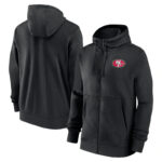 NFL merchandise Team Logo San Francisco 49ers full zip up hoodie - long sleeve hooded sweatshirt