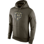 NFL apparel - NFL Gear Chicago Bears Football Hoodie Army Green,long sleeve drawstring hooded baseball sweatshirt with front pockets