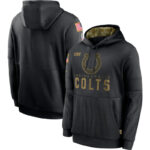 NFL apparel - NFL Gear Indianapolis Colts Football Pullover Hoodie Black,long sleeve drawstring hooded baseball sweatshirt with front pockets