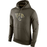 NFL apparel - NFL Gear Jacksonville Jaguars Football Hoodie Army Green,long sleeve drawstring hooded baseball sweatshirt with front pockets