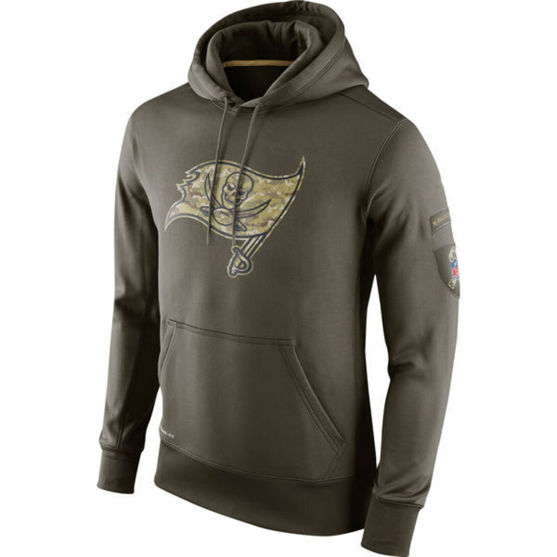 NFL apparel - NFL Gear Tampa Bay Buccaneers Football Hoodie Army Green,long sleeve drawstring hooded baseball sweatshirt with front pockets