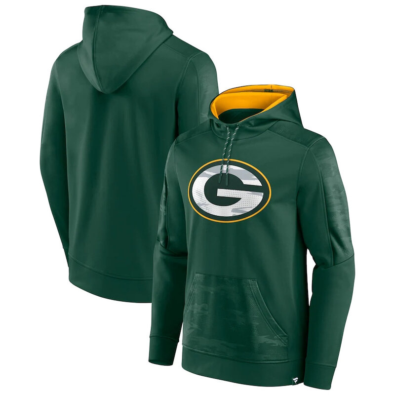 Officially Licensed NFL Green Bay Packers American Football Hoodies Green,Long Sleeve 3D Graphic Hooded Sweatshirt for Unisex america football hoodie merchandise