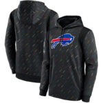 NFL Team apparel - NFL Hoodie Buffalo Bills Football Wear Black,long sleeve drawstring hooded Football wear with front pockets