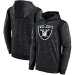 NFL Team apparel - NFL Hoodie Las Vegas Raiders Football Wear Black,long sleeve drawstring hooded Football wear with front pockets