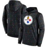 NFL Team apparel - NFL Hoodie Pittsburgh Steelers Football Wear Black,long sleeve drawstring hooded Football wear with front pockets