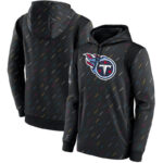 NFL Team apparel - NFL Hoodie Tennessee Titans Football Gear Black,long sleeve drawstring hooded Football wear with front pockets