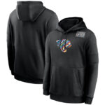 NFL apparel - NFL Jacksonville Jaguars Crucial Catch Football Hoodie Black,long sleeve drawstring hooded baseball sweatshirt with front pockets