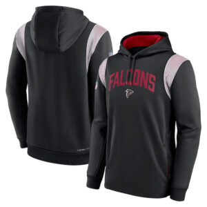 NFL Team apparel - NFL Jersey Hoodie Atlanta Falcons Football Wear Black,long sleeve drawstring hooded Football wear with front pockets