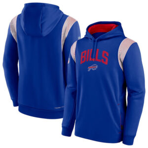 NFL Team apparel - NFL Jersey Hoodie Buffalo Bills Football Wear Blue,long sleeve drawstring hooded Football wear with front pockets