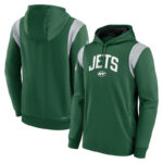 NFL Team apparel - NFL Jersey Hoodie New York Jets Football Wear Green,long sleeve drawstring hooded Football wear with front pockets