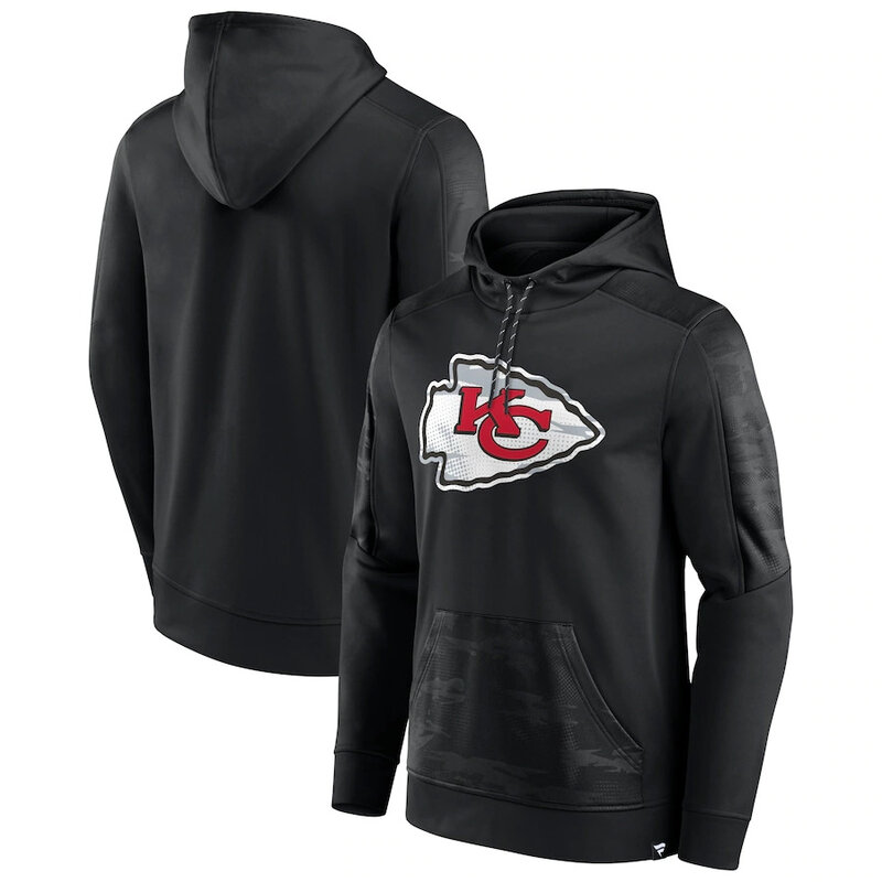 Officially Licensed NFL Kansas City Chiefs American Football Hoodies Black,Long Sleeve 3D Graphic Hooded Sweatshirt for Unisex america football hoodie merchandise
