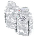 NFL Official licensed merchandise Kansas City Chiefs drawstring pullover Hoodie Camo Grey