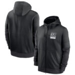 NFL Official Licensed NFL Las Vegas Raiders Full Zip UP Hoodie Black - america National Football League football Gear Apparel