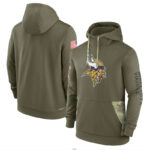 America National Football League NFL merchandise Minnesota Vikings drawstring pullover Hoodie Arm Green