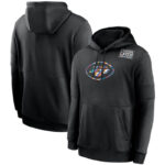 NFL apparel - NFL New York Jets Crucial Catch Football Hoodie Black,long sleeve drawstring hooded baseball sweatshirt with front pockets