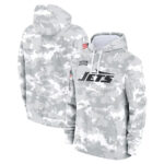 NFL Official licensed merchandise New York Jets drawstring pullover Hoodie Camo Grey