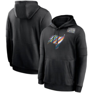 NFL apparel - NFL Tampa Bay Buccaneers Crucial Catch Football Hoodie Black,long sleeve drawstring hooded baseball sweatshirt with front pockets