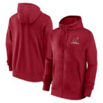 classic NFL fan footwear Arizona Cardinals team logo 3D print zip-up hoodie with two front pockets