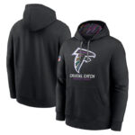 classic NFL fan gear Atlanta Falcons team logo 3D print pullover hoodie kangaroo pouch