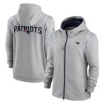 NFL New England Patriots long sleeve full zip up hoodie - hooded sweatshirt,two front pocket,fashion National Football League official licensed NFL football gear apparel