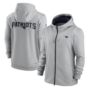 NFL New England Patriots long sleeve full zip up hoodie - hooded sweatshirt,two front pocket,fashion National Football League official licensed NFL football gear apparel
