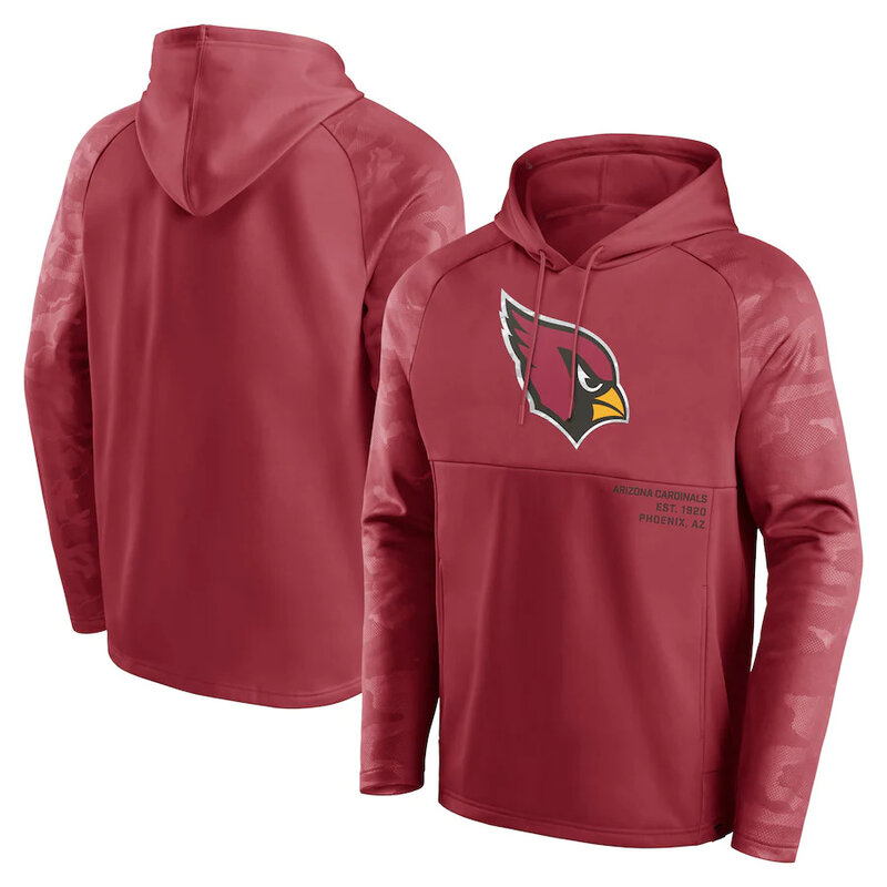 Officially Licensed NFL Team Hoodie Arizona Cardinals Football Gear Red,Long Sleeve 3D Graphic Hooded Sweatshirt for Unisex america football hoodie merchandise