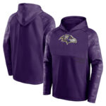 Officially Licensed NFL Team Hoodie Baltimore Ravens Football Gear Purple,Long Sleeve 3D Graphic Hooded Sweatshirt for Unisex america football hoodie merchandise