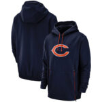 Officially Licensed NFL Team Hoodie Chicago Bears Football Apparel Blue,Long Sleeve 3D Graphic Hooded Sweatshirt for Unisex america football hoodie merchandise