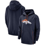 Officially Licensed NFL Team Hoodie Denver Broncos Football Apparel Blue,Long Sleeve 3D Graphic Hooded Sweatshirt for Unisex america football hoodie merchandise