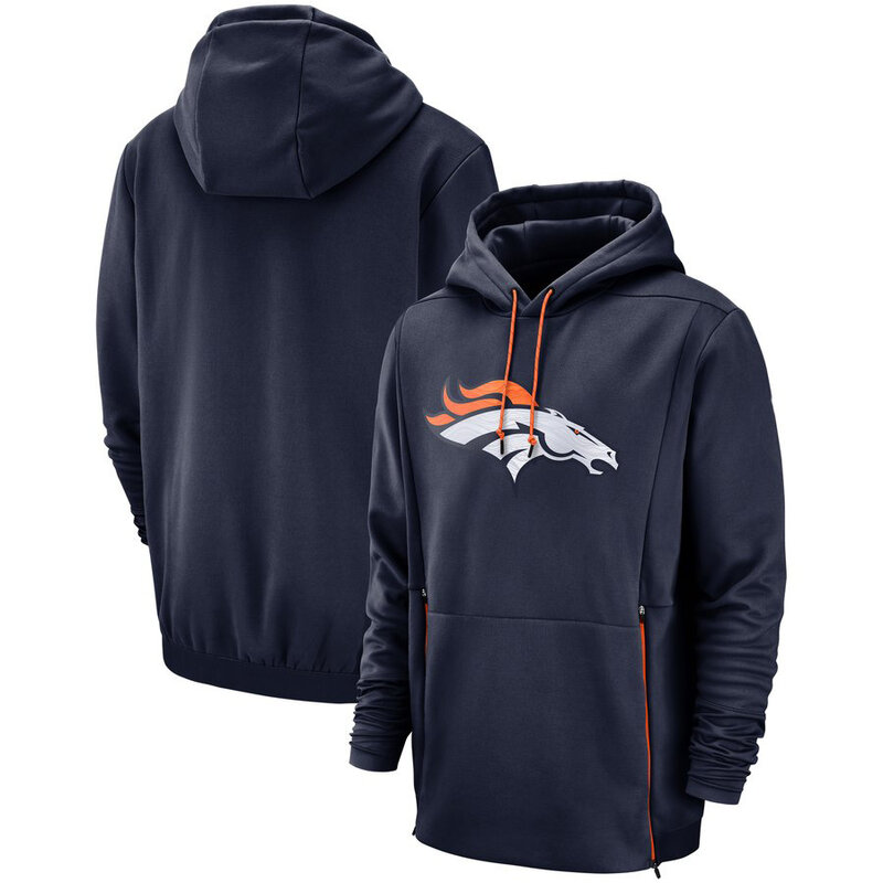 Officially Licensed NFL Team Hoodie Denver Broncos Football Apparel Blue,Long Sleeve 3D Graphic Hooded Sweatshirt for Unisex america football hoodie merchandise