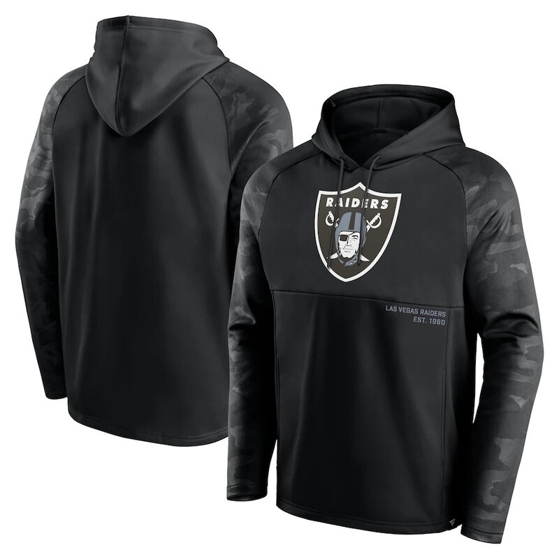 Officially Licensed NFL Team Hoodie Las Vegas Raiders Football Gear Black,Long Sleeve 3D Graphic Hooded Sweatshirt for Unisex america football hoodie merchandise