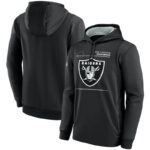 NFL Team apparel - NFL Team Hoodie Las Vegas Raiders Football Wear Black,long sleeve drawstring hooded Football wear with front pockets