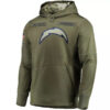 WZY_NFL_Team_Hoodie_Los_Angeles_Chargers_Apparel_Arm_Green_W2