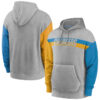 WZY_NFL_Team_Hoodie_Los_Angeles_Chargers_Footbatll_Apparel_Grey_W17
