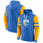 NFL Team Hoodie Los Angeles Chargers Footbatll Jersey Blue,Classic Team Logo - Long Sleeve Unisex Adult Pullover Hoodie - Officially Licensed NFL Apparel