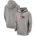 Officially Licensed NFL Team Hoodie New England Patriots Football Apparel Grey,Long Sleeve 3D Graphic Hooded Sweatshirt for Unisex america football hoodie merchandise