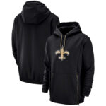 Officially Licensed NFL Team Hoodie New Orleans Saints Football Apparel Black,Long Sleeve 3D Graphic Hooded Sweatshirt for Unisex america football hoodie merchandise