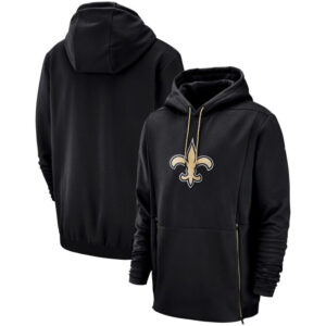 Officially Licensed NFL Team Hoodie New Orleans Saints Football Apparel Black,Long Sleeve 3D Graphic Hooded Sweatshirt for Unisex america football hoodie merchandise 