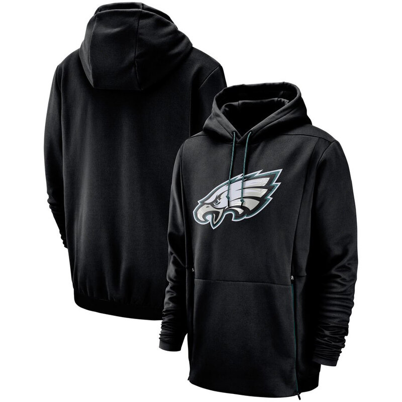 Officially Licensed NFL Team Hoodie Philadelphia Eagles Football Apparel Black,Long Sleeve 3D Graphic Hooded Sweatshirt for Unisex america football hoodie merchandise