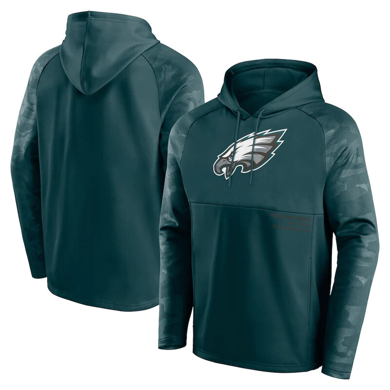 Officially Licensed NFL Team Hoodie Philadelphia Eagles Football Gear Green,Long Sleeve 3D Graphic Hooded Sweatshirt for Unisex america football hoodie merchandise