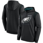 NFL Team apparel - NFL Team Hoodie Philadelphia Eagles Football Wear Black,long sleeve drawstring hooded Football wear with front pockets