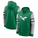 NFL Team Hoodie Philadelphia Eagles Footbatll Jersey Green,Classic Team Logo - Long Sleeve Unisex Adult Pullover Hoodie - Officially Licensed NFL Apparel