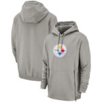 Officially Licensed NFL Team Hoodie Pittsburgh Steelers Football Apparel Grey,Long Sleeve 3D Graphic Hooded Sweatshirt for Unisex america football hoodie merchandise