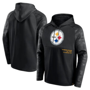 Officially Licensed NFL Team Hoodie Pittsburgh Steelers Football Gear Black,Long Sleeve 3D Graphic Hooded Sweatshirt for Unisex america football hoodie merchandise 