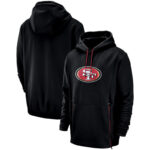 Officially Licensed NFL Team Hoodie San Francisco 49ers Football Apparel Black,Long Sleeve 3D Graphic Hooded Sweatshirt for Unisex america football hoodie merchandise