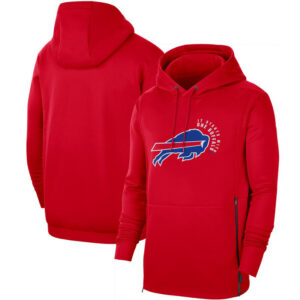 Officially Licensed NFL Team Hoodie Start With One Buffalo Bills Gear Red,Long Sleeve 3D Graphic Hooded Sweatshirt for Unisex america football hoodie merchandise 