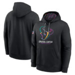 classic NFL fan gear Houston Texans team logo 3D print pullover hoodie kangaroo pouch