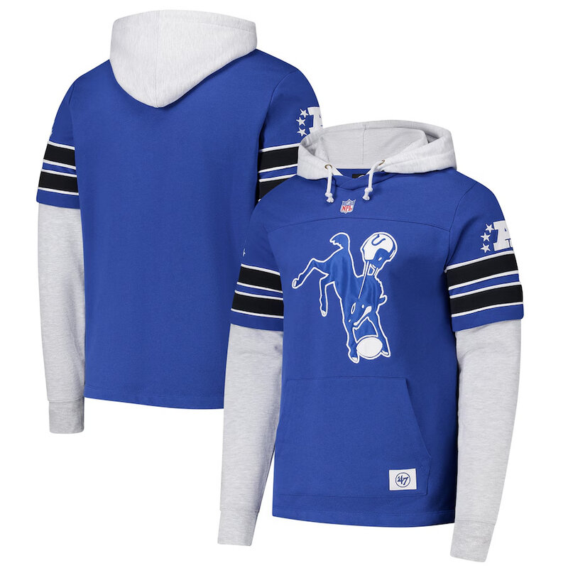NFL Team Logo Baltimore Colts Pullover Hoodie,Classic Team Logo - Long Sleeve Unisex Adult Pullover Hoodie - Officially Licensed NFL Apparel