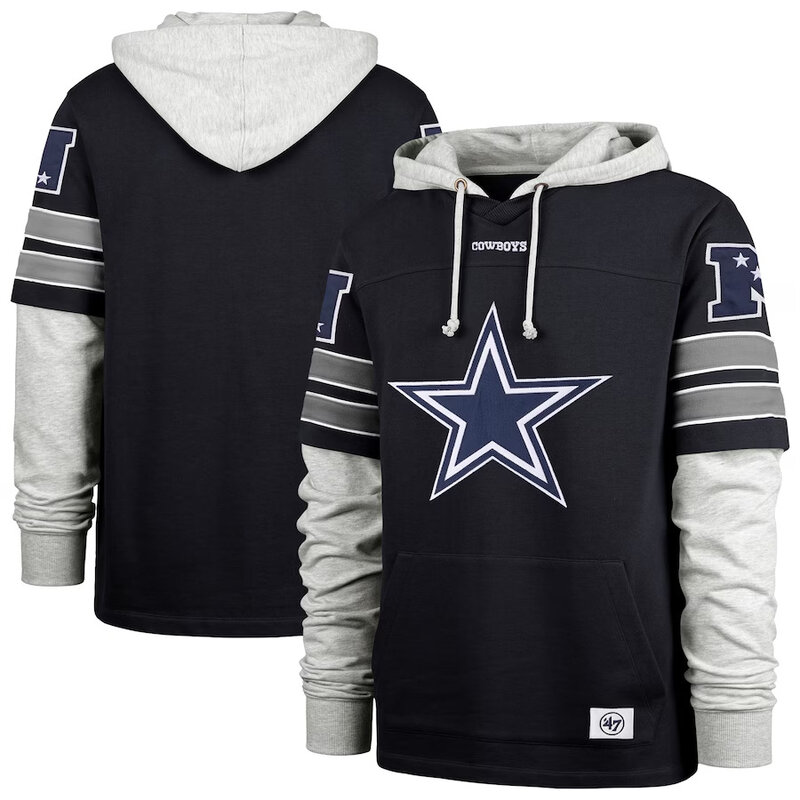 NFL Team Logo Dallas Cowboys Pullover Hoodie,Classic Team Logo - Long Sleeve Unisex Adult Pullover Hoodie - Officially Licensed NFL Apparel